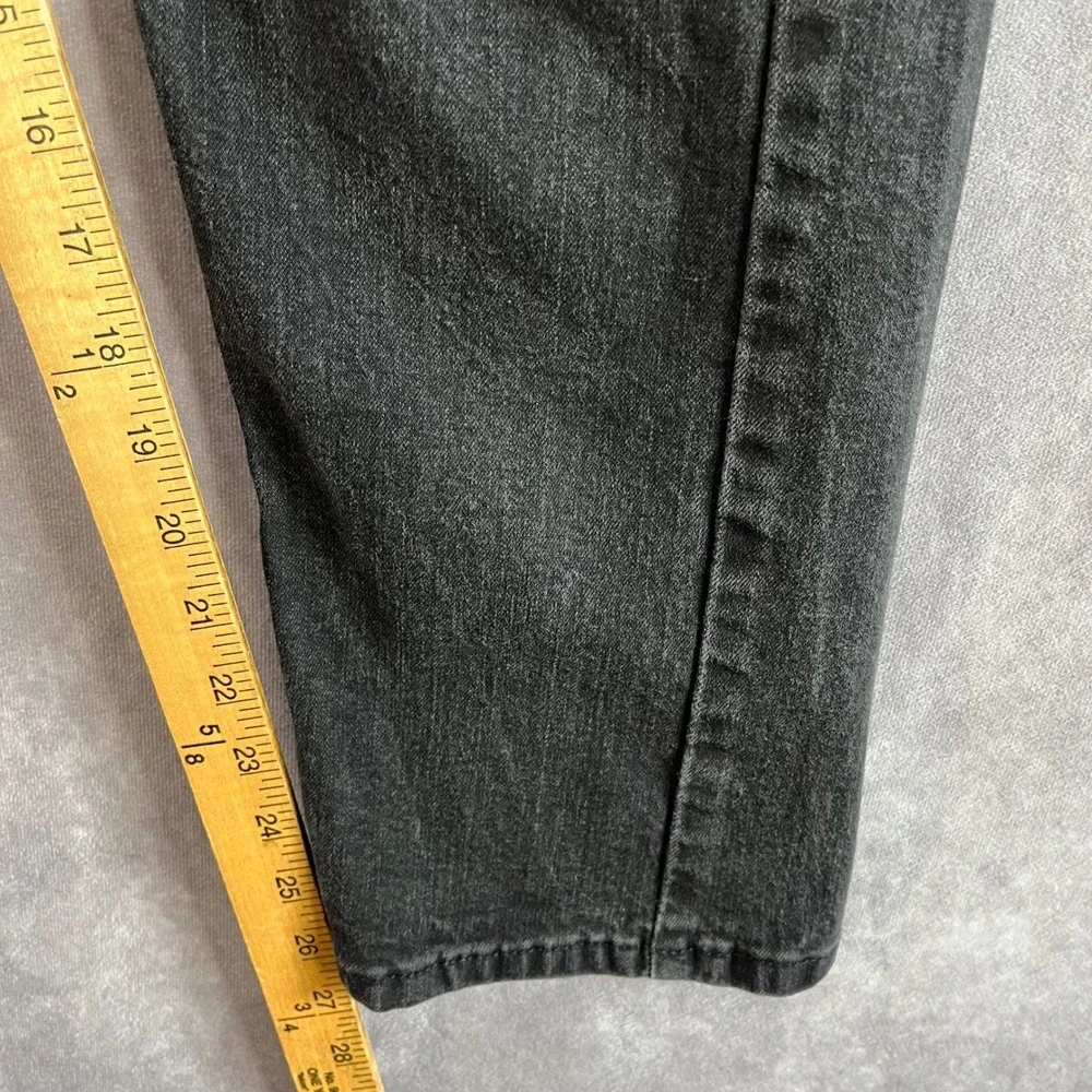 Levi's 502 Taper Jeans Men 34x30 Black Faded Regular Taper Fit Denim Pant Casual